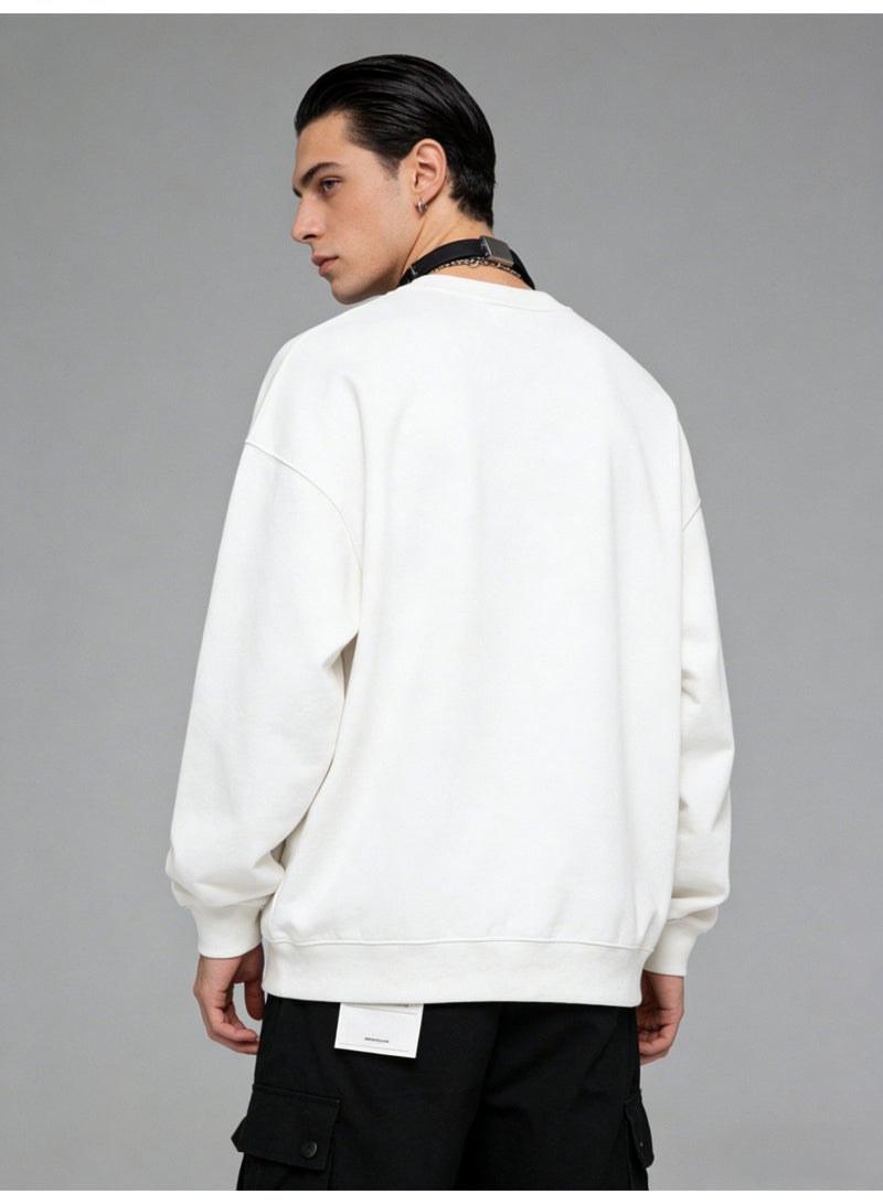 إيسنشالز ESSENTIALS letter printed round neck sweater heavy terry cotton loose shoulder coat American high street genderless couple - Image 4